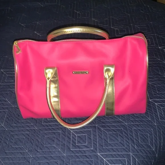 Juicy couture gym bag / travel tote - pink and silver - Picture 4 of 9